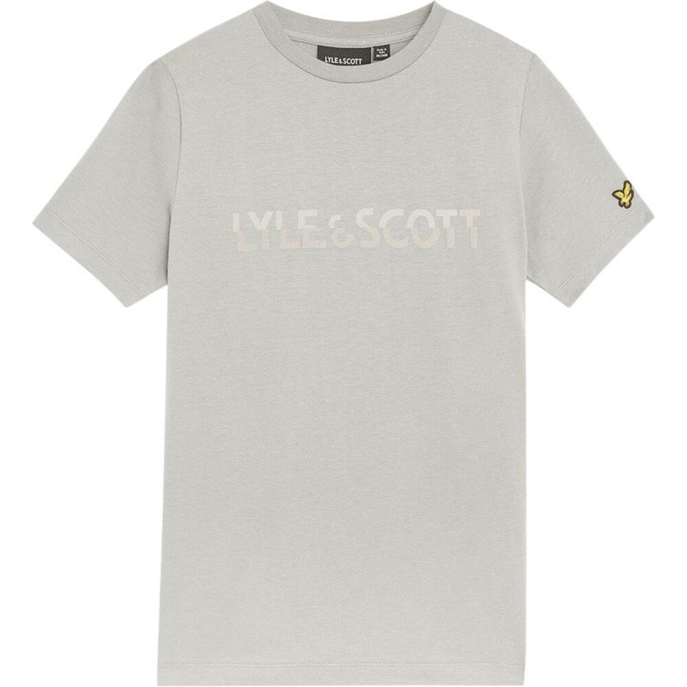 Lyle & Scott Childrens/Kids Logo Cotton T-Shirt / Sharkskin
